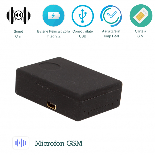 Microfon Spion GSM  pentru Ascultare in Timp Real cu 3 Microfoane Incorporate | XSMG108 [1]