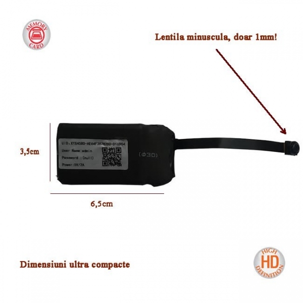 Modul compact microcamera video spion [1]