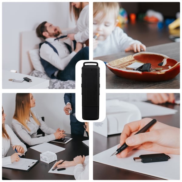 Reportofon Spion Ultra-Profesional Camuflat în Stick USB cu Activare Vocală | 8GB/564 de ore | Clear HD 384kbps/32kbps | Baterie 26 de Ore | Căști Incluse | MAA-V8GB [11]