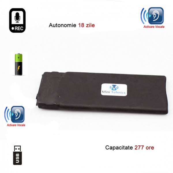Modul reportofon spion profesional HD 277 de ore – autonomie 18 zile BLACKBOX277 [3]