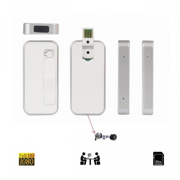 Microcamera video pentru spionaj mascata in bricheta slim, 1920x1080p [3]