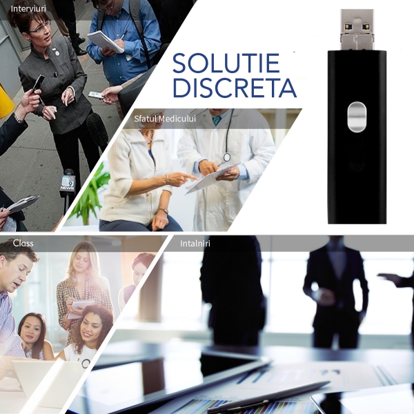 Stick usb de memorie reportofon spion cu activare la voce  8 Gb - 147 ore SR089GB22 [11]