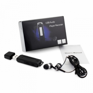 Stick USB de Memorie Spion cu Inregistrare 384kbps, Functie de Activare Vocala, Memorie Interna 8Gb - 564 de ore - Model Profesional [3]