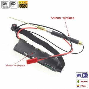 Microcameră Video Spion HD Wireless Integrabilă | IP P2P Wi-Fi |1080p, 32GB | MCSWP2P1080P [2]
