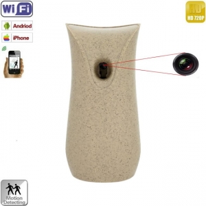 MiniCamere IP P2P - vizualizare prin internet pe telefon - Camera Video pentru Spionaj Wi-Fi P2P Audio - Video Mascata in Odorizant de Camera cu Senzor de Miscare