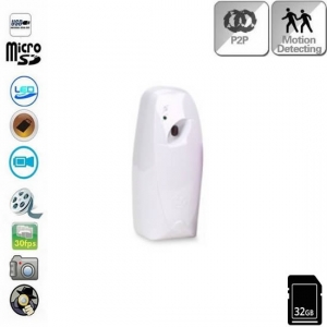 Camera Video pentru Spionaj Wi-Fi P2P Audio - Video Mascata in Odorizant de Camera cu Senzor de Miscare [1]