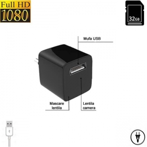 Incarcator USB Telefon cu Modul Camera Video Spy, Detector de Miscare si Alimentare Permanenta [1]