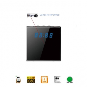 Camera Video Spy IP Wi-Fi Camuflata in Ceas de Birou Cubic, 1920x1080p, Senzor de Miscare [1]