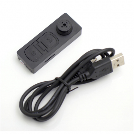 Camera ascunsa în nasture cu rezolutie de 720p, memorie 16 Gb, autonomie 90 minute [1]