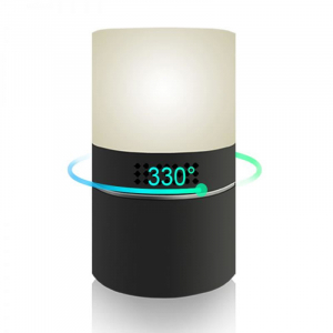 Cameră Video Spy Ascunsă în Lampă de Veghe, Rezoluție Full HD, Capacitate Stocare 128GB, Activare la Mișcare [0]