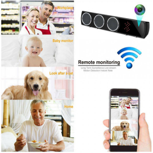 Boxă  Bluetooth Cameră Spion cu Filmare pe Timp de Noapte, Wi-Fi, IP, P2P, Rezoluție Video 4K [4]