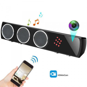 Boxă  Bluetooth Cameră Spion cu Filmare pe Timp de Noapte, Wi-Fi, IP, P2P, Rezoluție Video 4K [0]