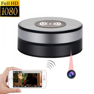 Încărcător Wireless cu Cameră Video Spy, Wi-Fi, Ip, P2P, Rezoluție 1920x1080p, Senzor de Mișcare, Lentilă 160 de Grade, 128GB [1]