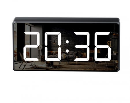 Ceas de Birou cu Camera 1080P WiFi, Detectie Miscare, Night Vision, Monitorizare Audio si Stocare pana la 256GB [3]