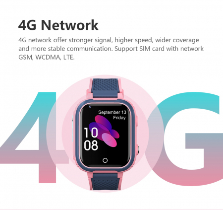 Ceas Smart cu LOCALIZATOR GPS Inteligent, pentru Copii, cu Apelare Video, Buton de Panica + Aplicatie pe Android si iOS [3]