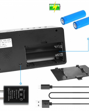 Ceas de birou cu Microcamera Wi-Fi IP Wireless Spy HD Smart, Detector de Miscare, Night Vision, 64GB, CCSWIIP31 [3]