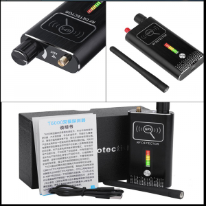 Detector Ultraprofesional de Camere Video Spion, Microfoane si Localizatoare GPS, 8.7 GHz, MAXPROTECT08, Husa Antiascultare Bonus [7]