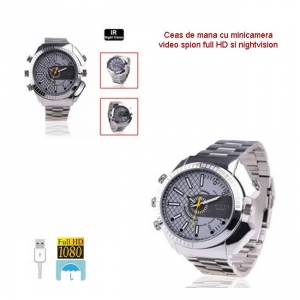 Camera video spy 4032 x 3024 FULL HD  cu infrarosu in ceas de mana JSIRSD89 [0]