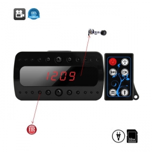 Ceasuri cu Camera Spion - Ceas de birou camera ascunsa cu night vision, senzor miscare JSCMIR107