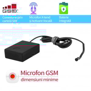 Microfon GSM Profesional spionaj auto cu AGPS pentru supraveghere masina X-tend EAR-AUTO