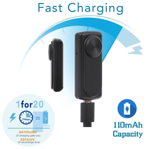 Mini Reportofon 8GB Autonomie 20 de Ore, Înregistrare Continuă și Capacitate de Stocare 90 de Ore - NANOREC [5]