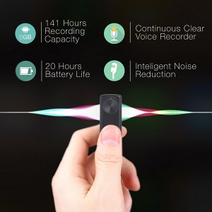 Mini Reportofon 8GB Autonomie 20 de Ore, Înregistrare Continuă și Capacitate de Stocare 90 de Ore - NANOREC [4]