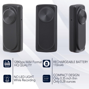 Mini Reportofon 8GB Autonomie 20 de Ore, Înregistrare Continuă și Capacitate de Stocare 90 de Ore - NANOREC [2]