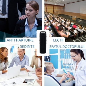 Reportofon Spion Ultra-Profesional Camuflat în Stick USB cu Activare Vocală | 4GB/282 de ore | Clear HD 384kbps/32kbps | Baterie 26 de ore | Căști Incluse | MAA-V4GB [8]