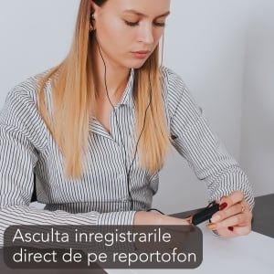 Reportofon Spion Ultra-Profesional Camuflat în Stick USB cu Activare Vocală | 4GB/282 de ore | Clear HD 384kbps/32kbps | Baterie 26 de ore | Căști Incluse | MAA-V4GB [6]