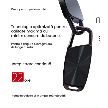 Reportofon Tip Breloc chei cu memorie 16 Gb, Autonomie 22 ore, Kelly016Gb [3]