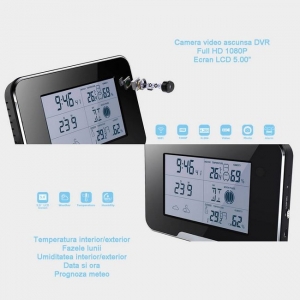 Termohigrometru cu microcamera video DVR pentru spionaj full HD [3]