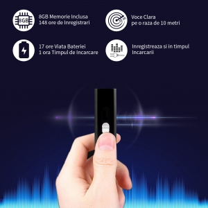 Stick usb de memorie reportofon spion cu activare la voce  8 Gb - 147 ore SR089GB22 [5]