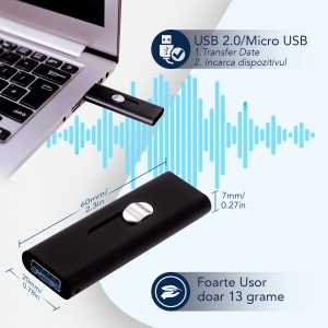 Stick usb de memorie reportofon spion cu activare la voce  8 Gb - 147 ore SR089GB22 [6]
