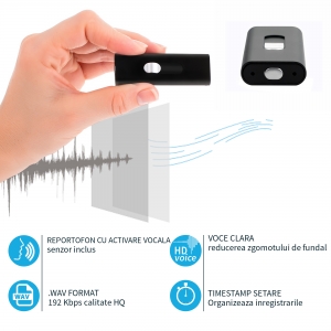 Stick usb de memorie reportofon spion cu activare la voce  8 Gb - 147 ore SR089GB22 [4]
