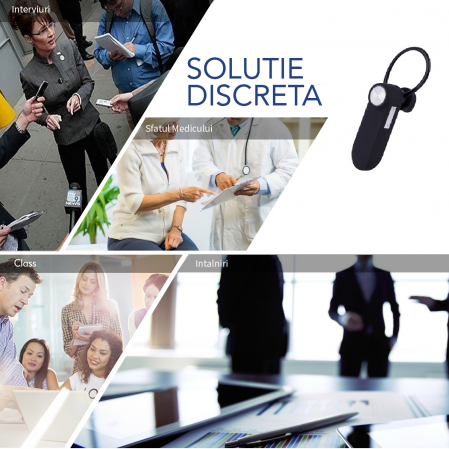 Reportofon Spy 512Kbs in Casca Bluetooth, Mp3 player, 8GB-36 de ore, CSR512K [4]