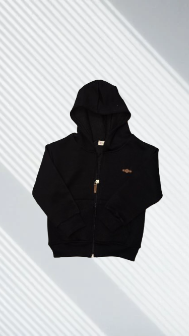 Trening negru din bumbac gros [2]