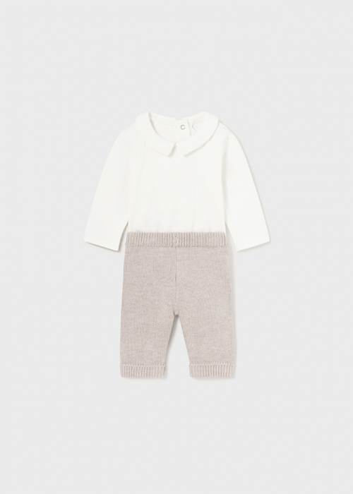 Mayoral,set 3 piese bebe 2516 ,bej [2]