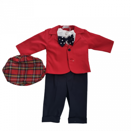 Seturi băieţi - Costum botez 4 piese 100% romanesc
