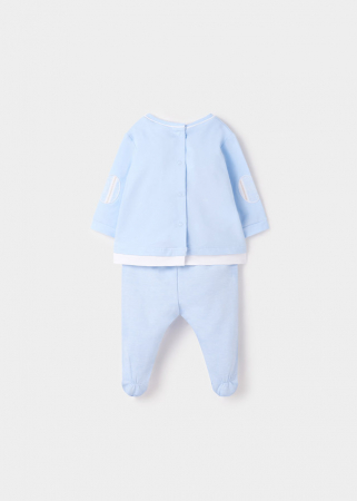 Articole botez - Costumas bebe 1596 bumbac organic