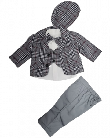Articole botez - Costum botez Gri Dungi
