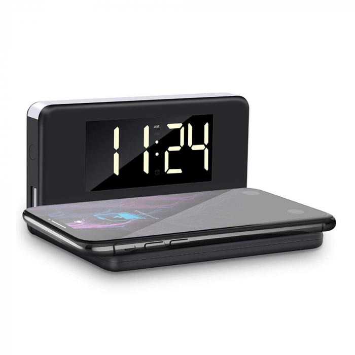 Ceas desteptator cu incarcator wireless smartphone Fancy [3]