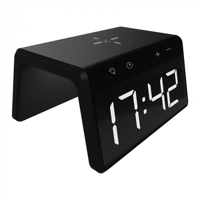 Ceas desteptator cu incarcator wireless smartphone AlarmOn [2]