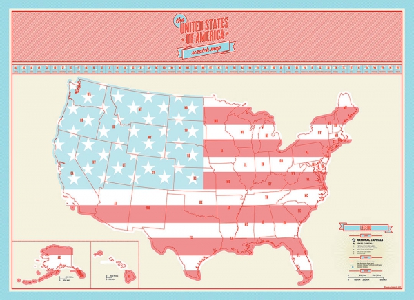Harta razuibila USA Edition - Originala Luckies [5]