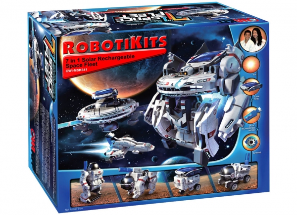 Robot jucarie Kit Educational 7 in 1 Flota Spatiala [12]