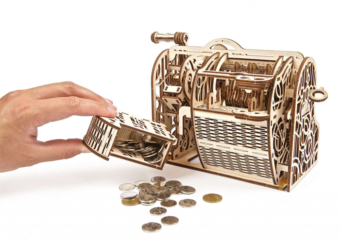 Puzzle 3D Casa de marcat din lemn Ugears [2]