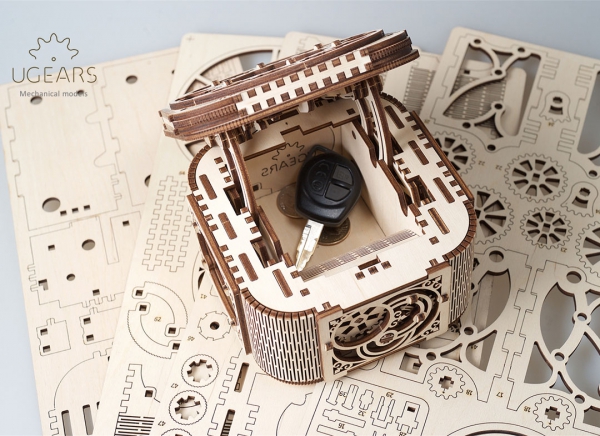 Puzzle 3D Cufar Comori - Model Mecanic din Lemn Ugears [18]