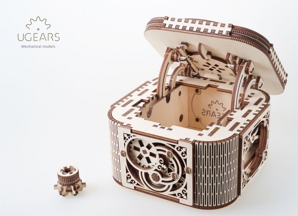 Puzzle 3D Cufar Comori - Model Mecanic din Lemn Ugears [16]
