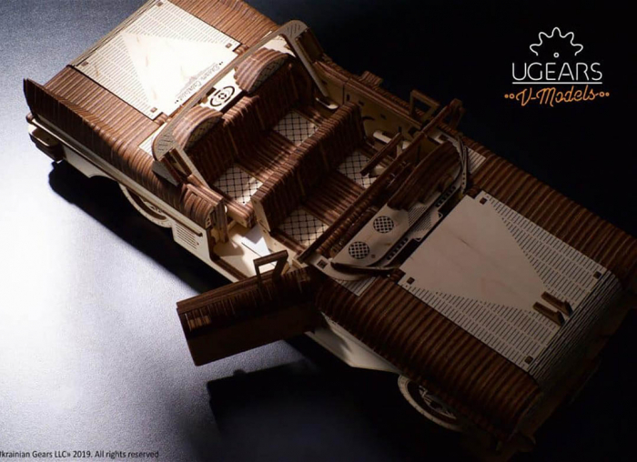 Puzzle 3D Dream Cabriolet VM-05 din lemn Ugears [13]