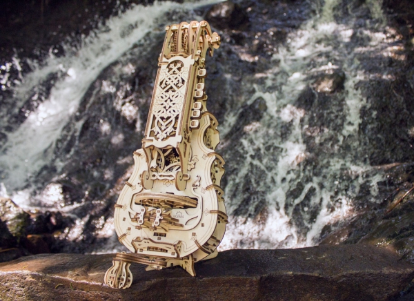 Puzzle 3D Instrument Muzical - Vioara din Lemn Ugears [11]