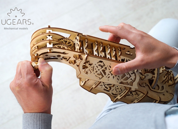 Puzzle 3D Instrument Muzical - Vioara din Lemn Ugears [9]